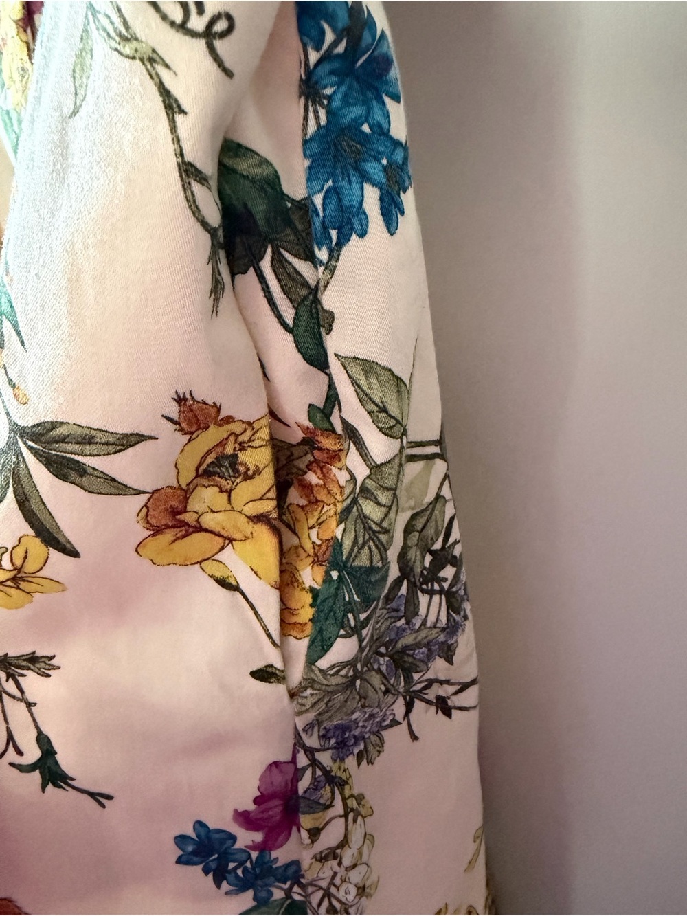 Carolina Belle Cream Midi Skirt with Multicolor Floral Print - Picture 4 of 6
